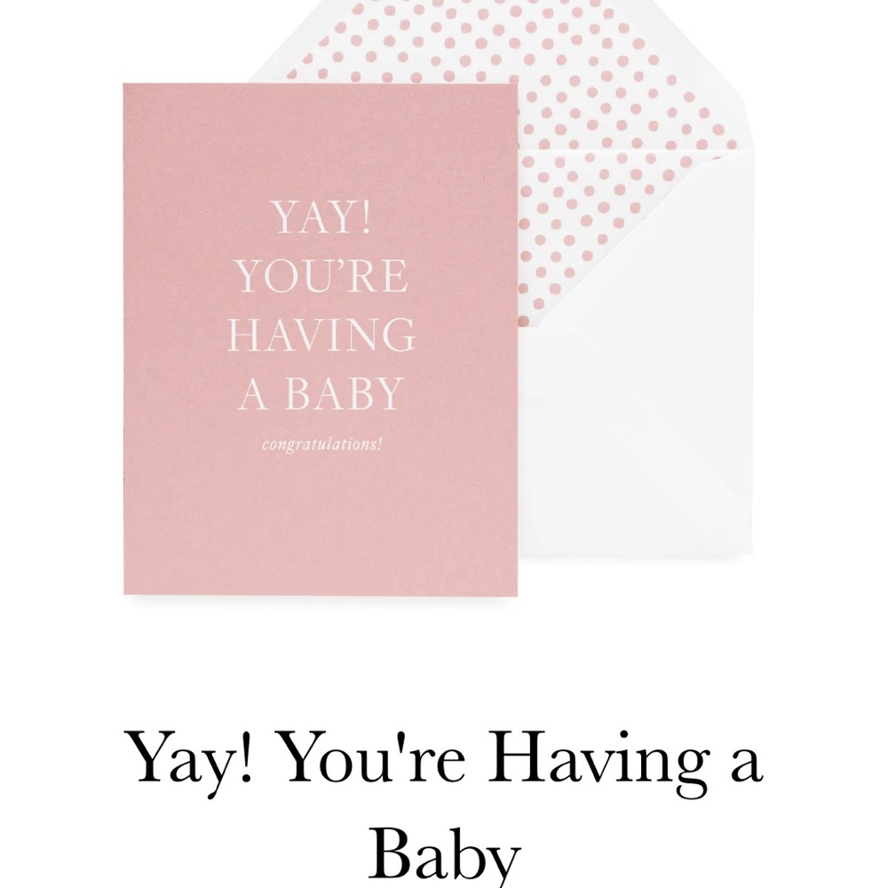 Letterpress baby card